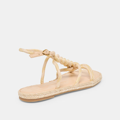 ELYANA Natural Multi Rope Raffia Strappy Sandals | Dolce Vita