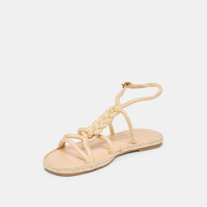 ELYANA Natural Multi Rope Raffia Strappy Sandals | Dolce Vita