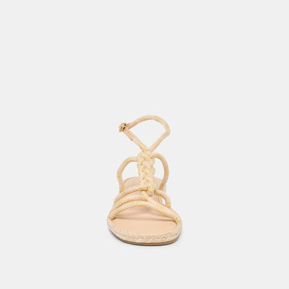 ELYANA Natural Multi Rope Raffia Strappy Sandals | Dolce Vita
