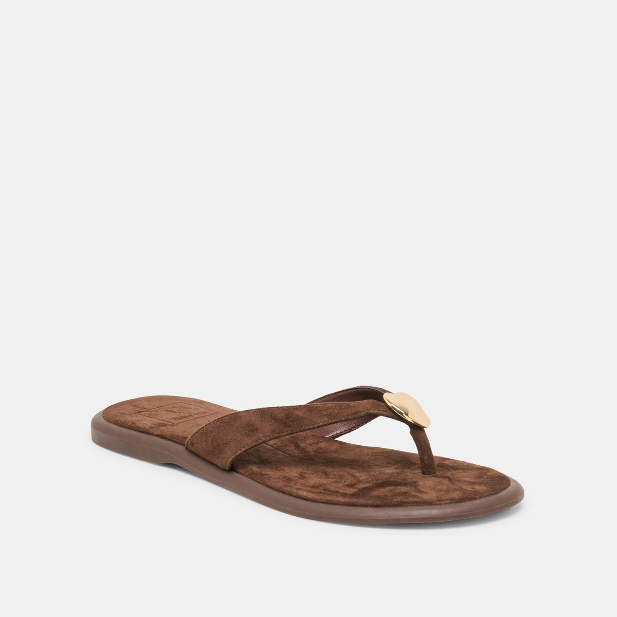 Jaina Dk Brown Suede Sandals | Dolce Vita