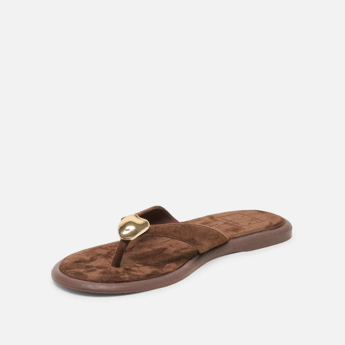 Jaina Dk Brown Suede Sandals | Dolce Vita