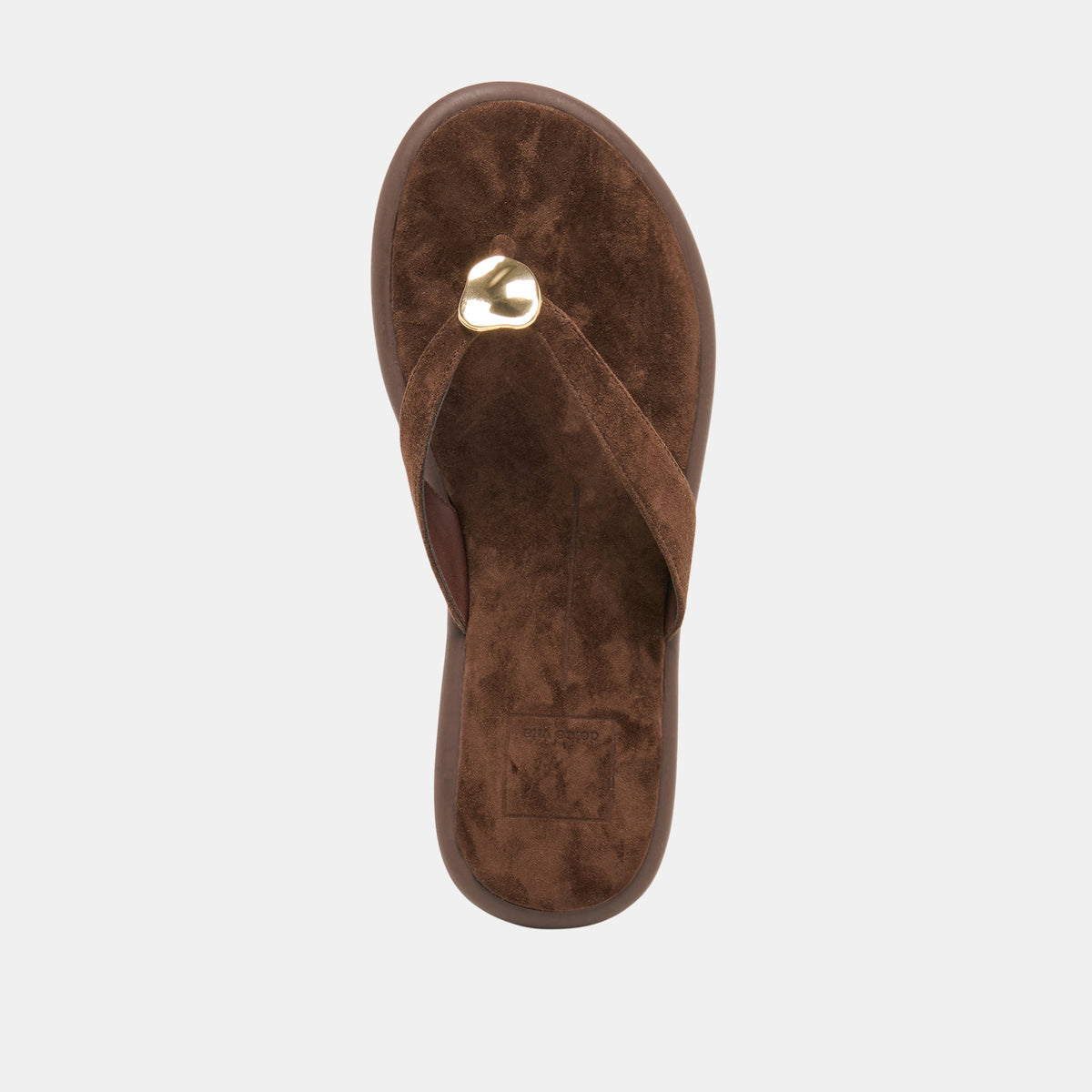 Jaina Dk Brown Suede Sandals | Dolce Vita