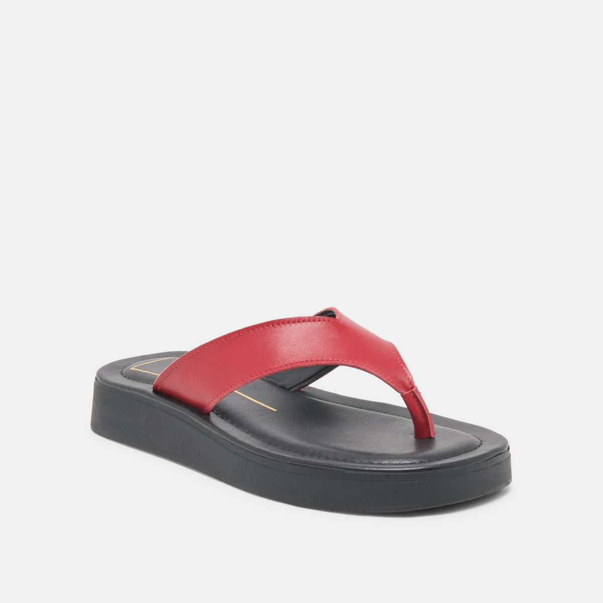 BLAYZE Red Leather Platform Flip-Flop Sandals | Dolce Vita