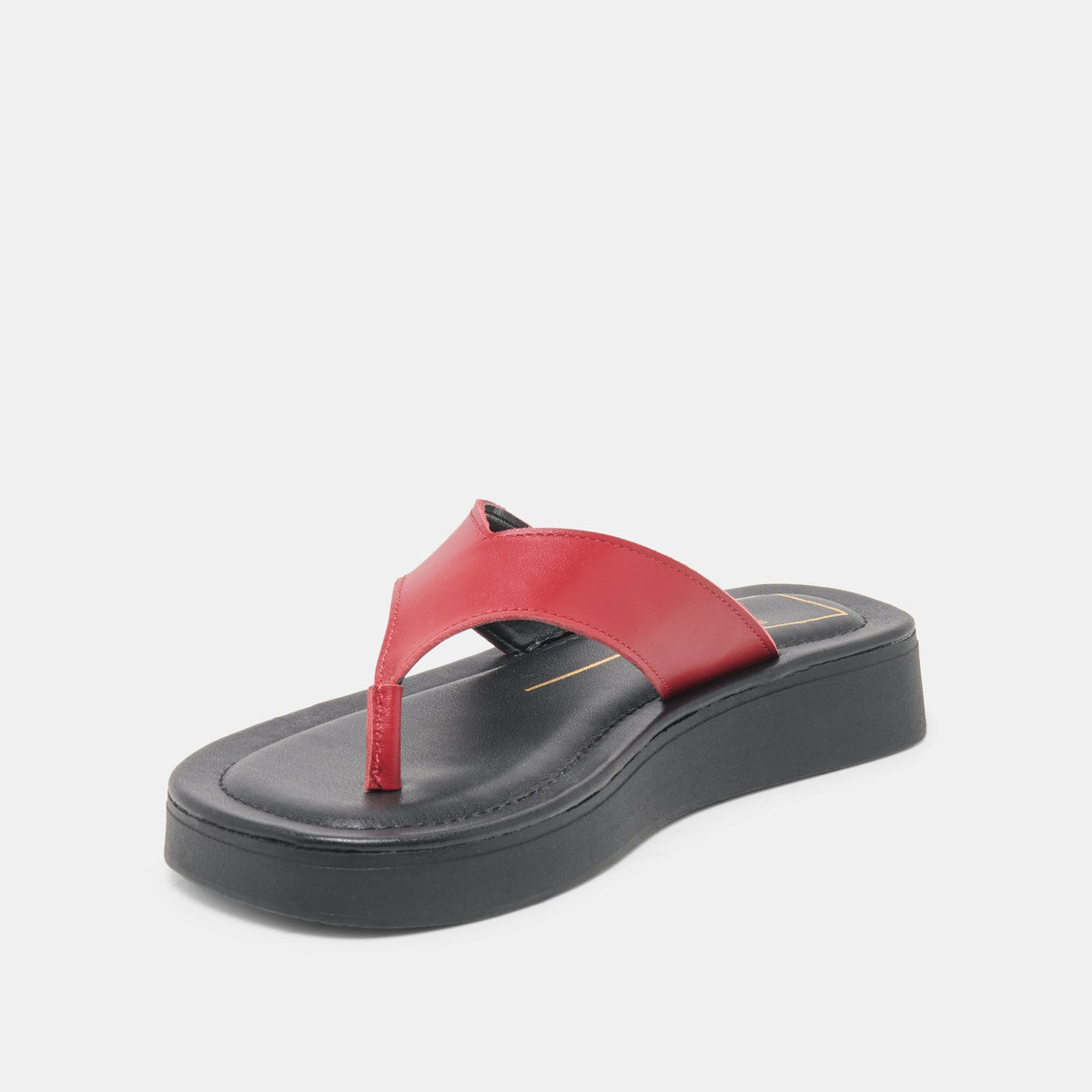 BLAYZE Red Leather Platform Flip-Flop Sandals | Dolce Vita