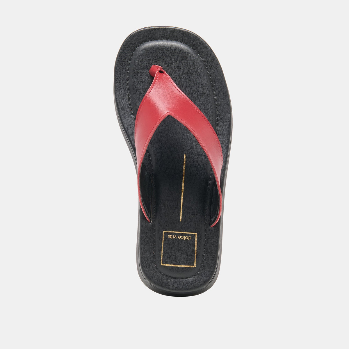 BLAYZE Red Leather Platform Flip-Flop Sandals | Dolce Vita