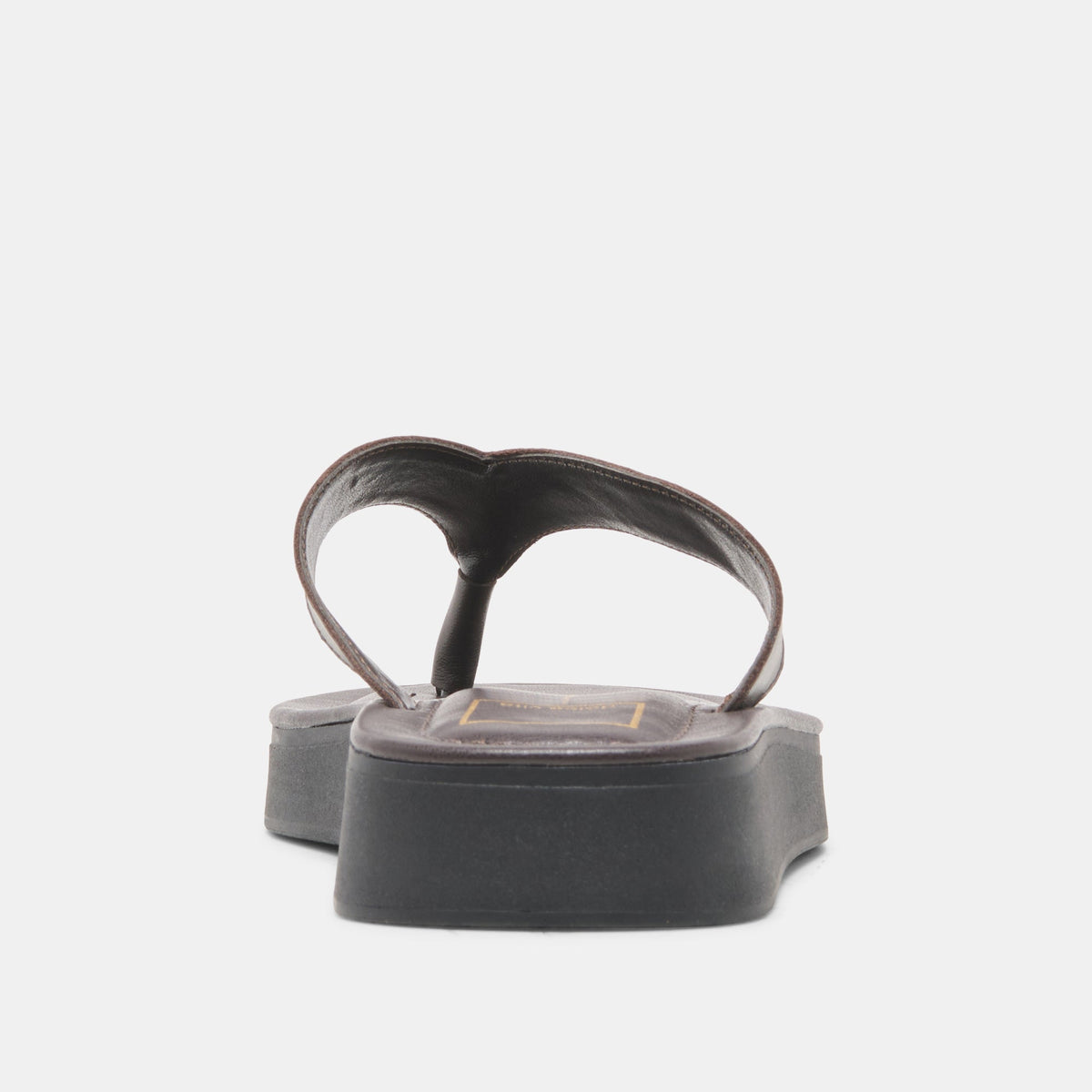BLAYZE Dk Chocolate Leather Platform Flip-Flop Sandals | Dolce Vita