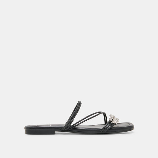 LYNDEE BEAD Black Stella Strappy Open-Toe Sandals | Dolce Vita