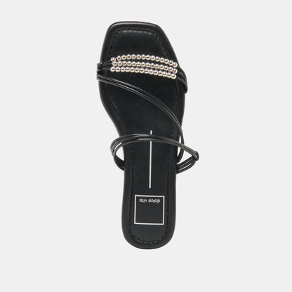 LYNDEE BEAD Black Stella Strappy Open-Toe Sandals | Dolce Vita