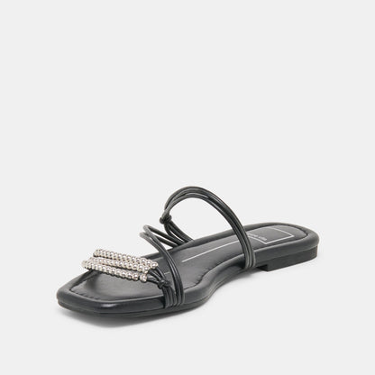 LYNDEE BEAD Black Stella Strappy Open-Toe Sandals | Dolce Vita