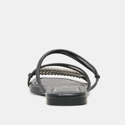 LYNDEE BEAD Black Stella Strappy Open-Toe Sandals | Dolce Vita