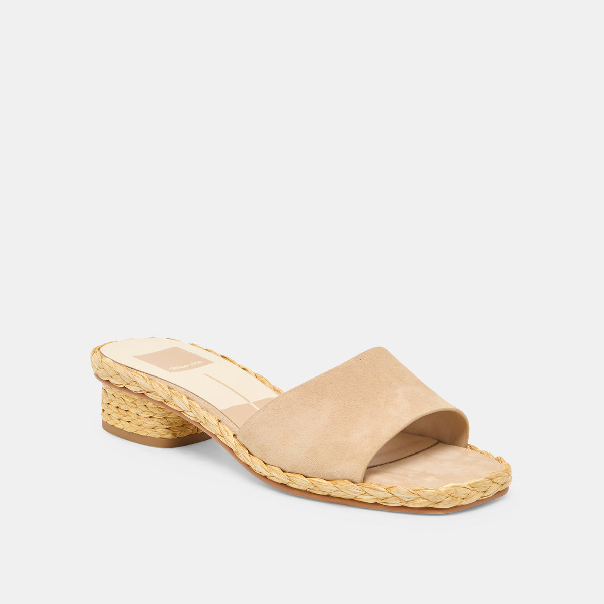 Dixi Wide Camel Suede Sandals | Dolce Vita