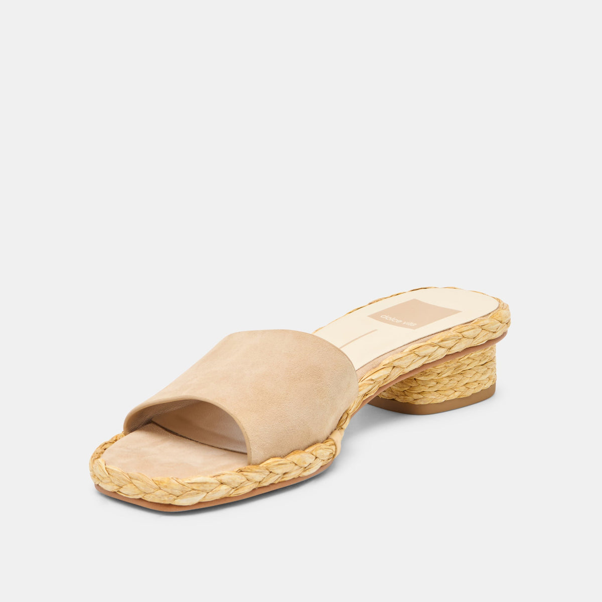 Dixi Wide Camel Suede Sandals | Dolce Vita