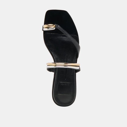 Tarina Black Leather Sandals | Dolce Vita