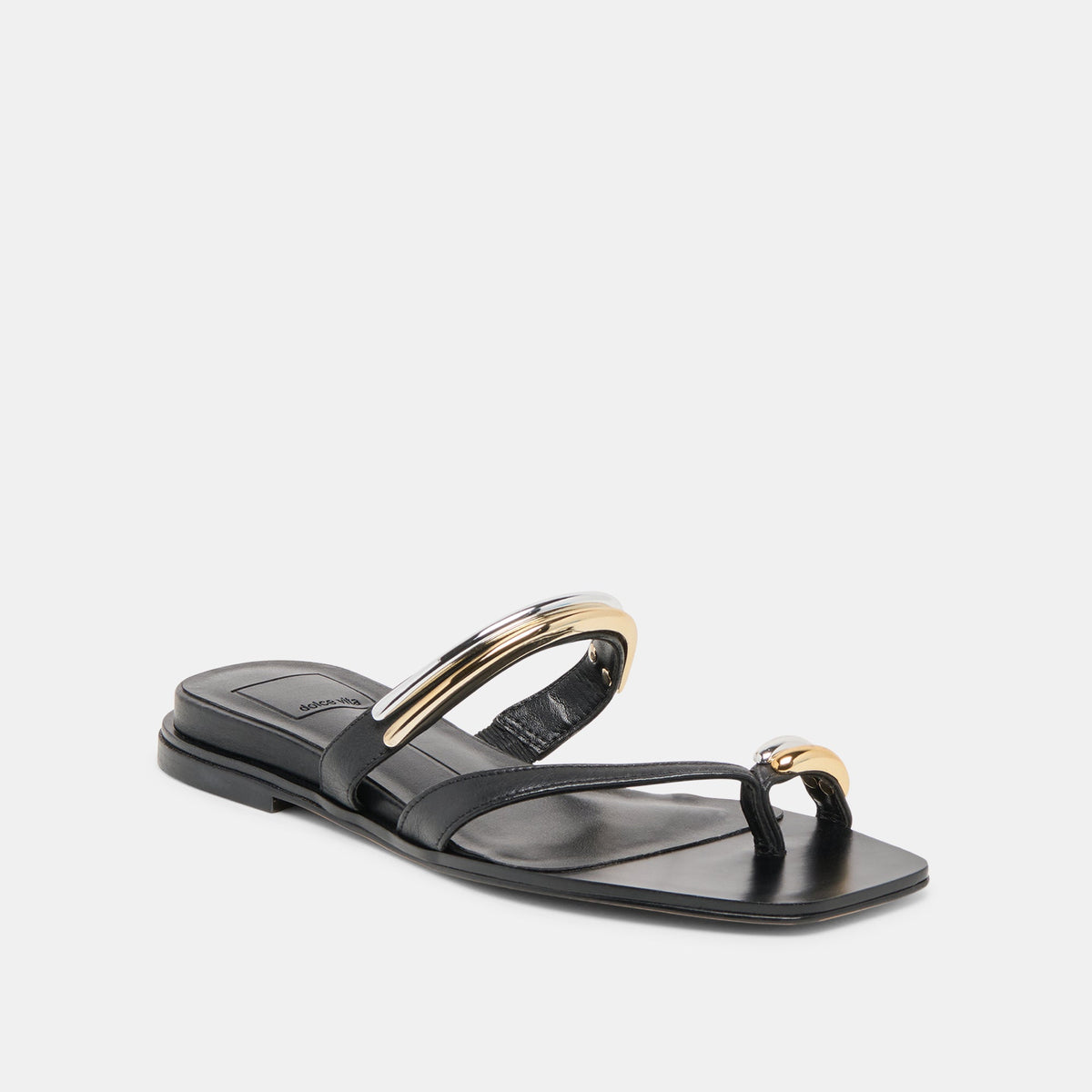 Tarina Black Leather Sandals | Dolce Vita