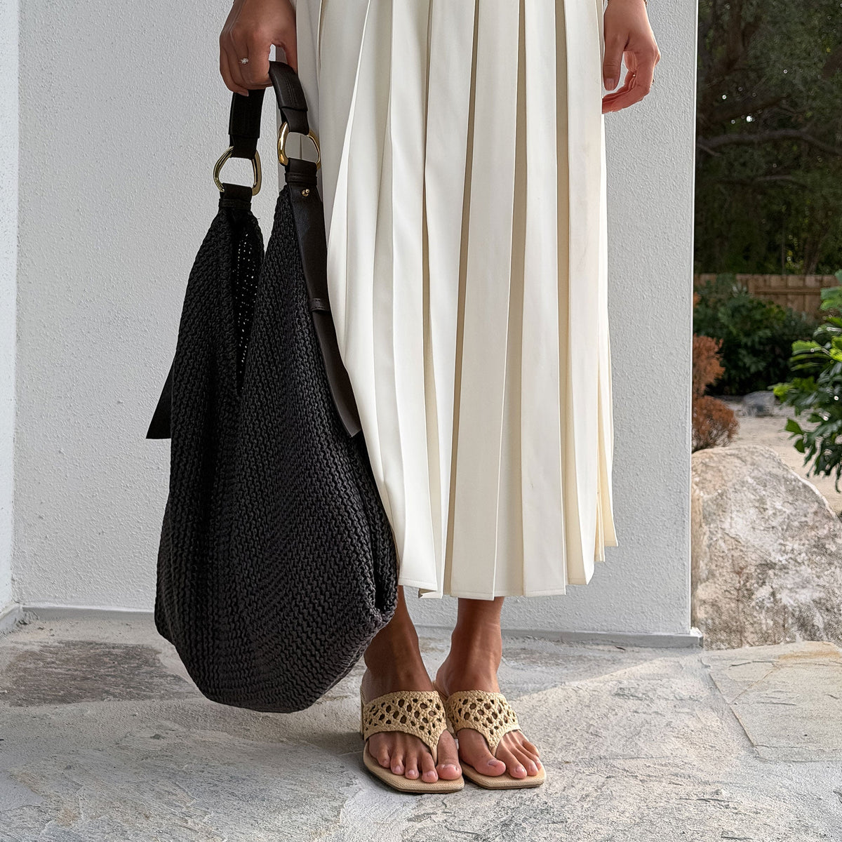 Barlo Lt Natural Woven Raffia Heels | Dolce Vita