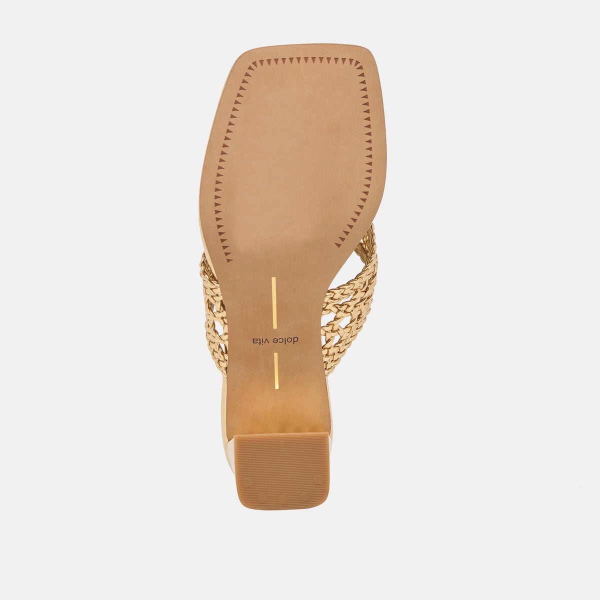 Barlo Gold Woven Stella Heels | Dolce Vita