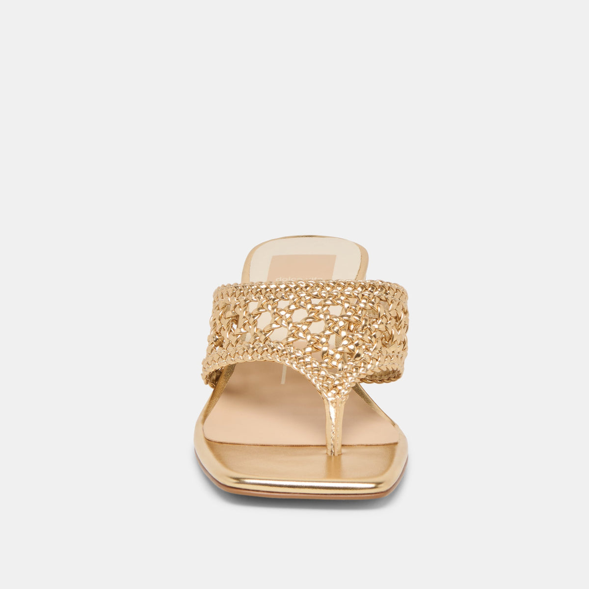 Barlo Gold Woven Stella Heels | Dolce Vita