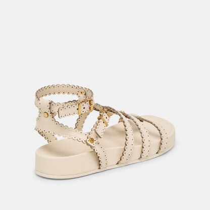 Susana Creme Leather Sandals | Dolce Vita