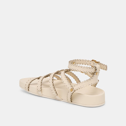 Susana Creme Leather Sandals | Dolce Vita