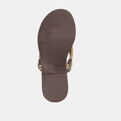 Reed Dk Brown Leather Sandals | Dolce Vita