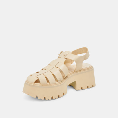 LASLY TONAL SANDALS LIGHT YELLOW LEATHER
 – Dolce Vita | Dolce Vita