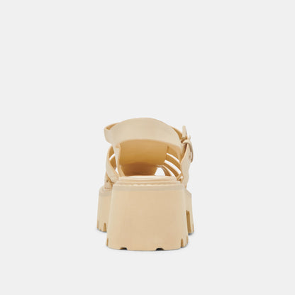LASLY TONAL SANDALS LIGHT YELLOW LEATHER
 – Dolce Vita | Dolce Vita