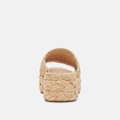 Chavi Sandals in Lt. Natural Raffia - Dolce Vita Shoes | Dolce Vita