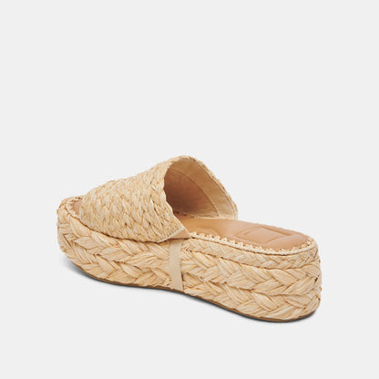 Chavi Sandals in Lt. Natural Raffia - Dolce Vita Shoes | Dolce Vita