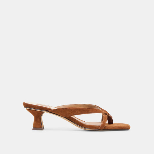 Brevel Dk Brown Suede Heels | Dolce Vita