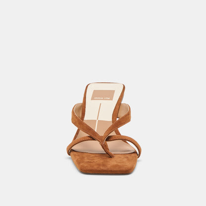 Brevel Dk Brown Suede Heels | Dolce Vita
