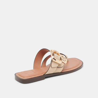 Shore Ivory Leather Sandals | Dolce Vita