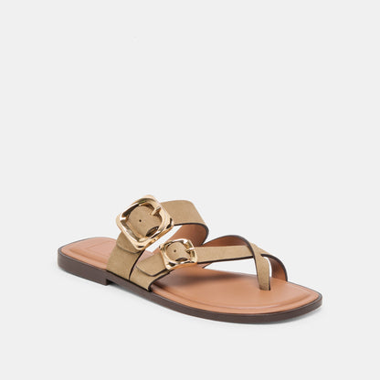 Shore Taupe Suede Sandals | Dolce Vita