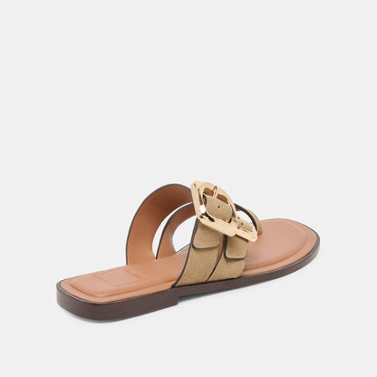 Shore Taupe Suede Sandals | Dolce Vita