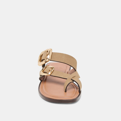 Shore Taupe Suede Sandals | Dolce Vita