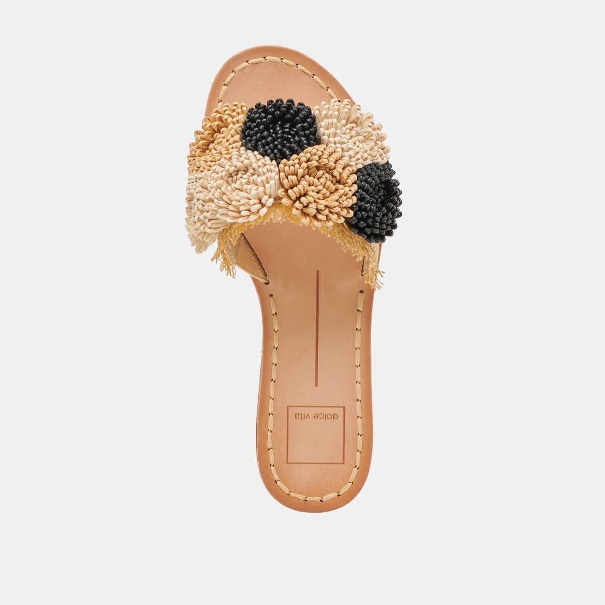 DANELA SANDALS BLACK NATURAL RAFFIA
 – Dolce Vita | Dolce Vita