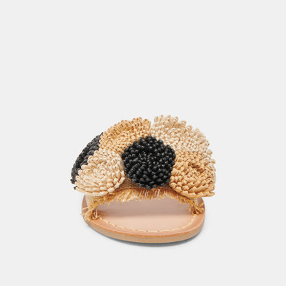 DANELA SANDALS BLACK NATURAL RAFFIA
 – Dolce Vita | Dolce Vita
