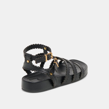 Susana Black Leather Sandals | Dolce Vita