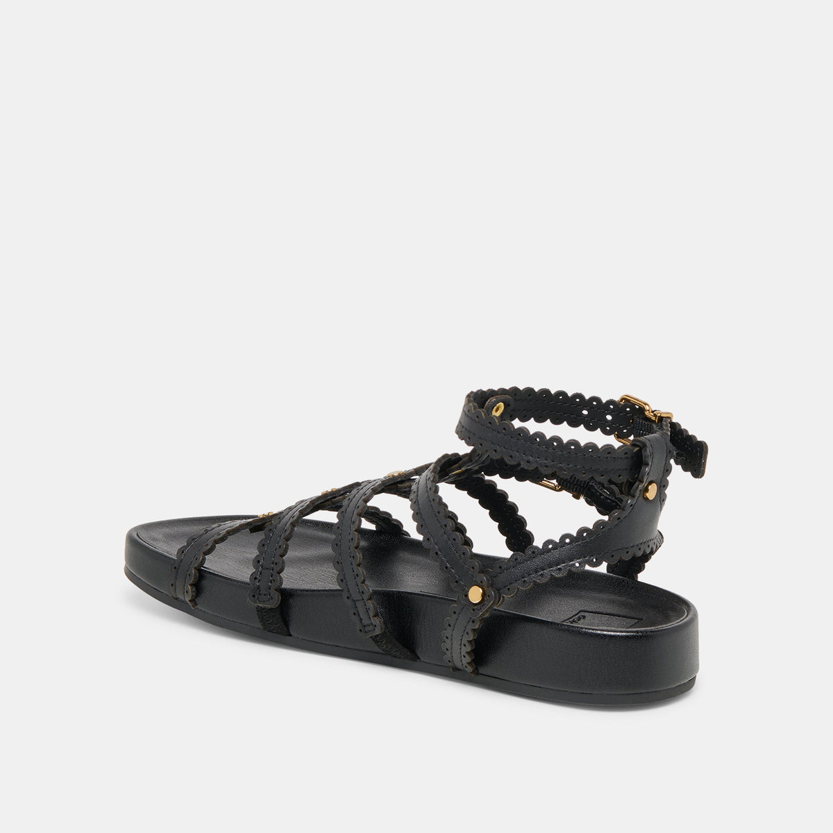 Susana Black Leather Sandals | Dolce Vita