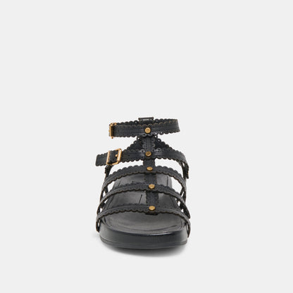 Susana Black Leather Sandals | Dolce Vita