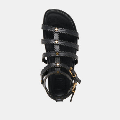 Susana Black Leather Sandals | Dolce Vita