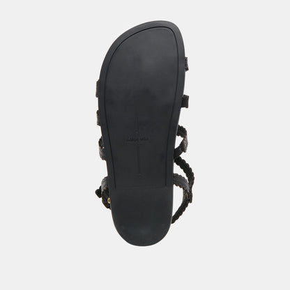 Susana Black Leather Sandals | Dolce Vita