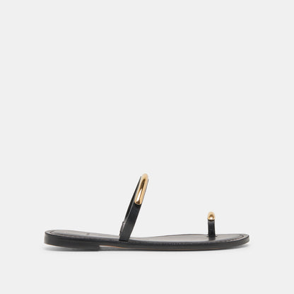 WINK WIDE SANDALS BLACK LEATHER
 – Dolce Vita | Dolce Vita