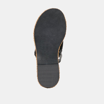 Reed Black Leather Sandals | Dolce Vita