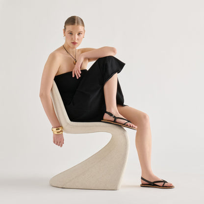 Reed Black Leather Sandals | Dolce Vita