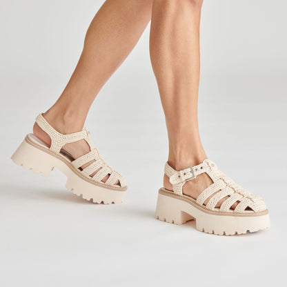 LASLY SANDALS OATMEAL KNIT
 – Dolce Vita | Dolce Vita