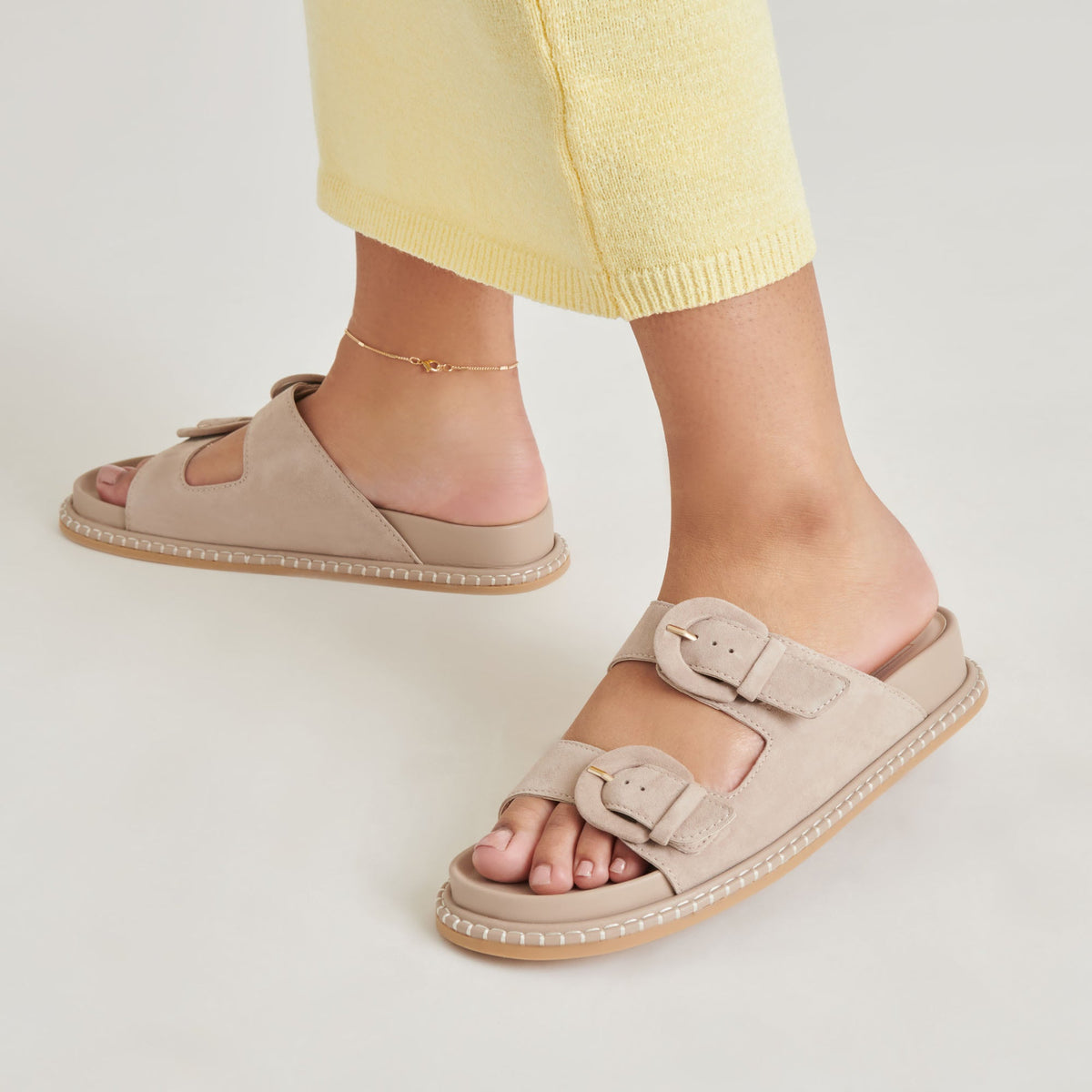 SHAUNY SANDALS DK TAUPE SUEDE
 – Dolce Vita | Dolce Vita