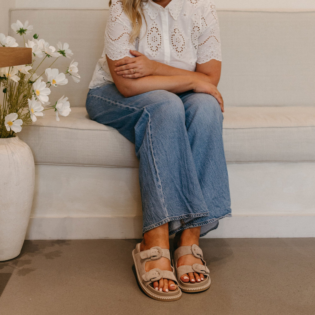 SHAUNY SANDALS DK TAUPE SUEDE
 – Dolce Vita | Dolce Vita