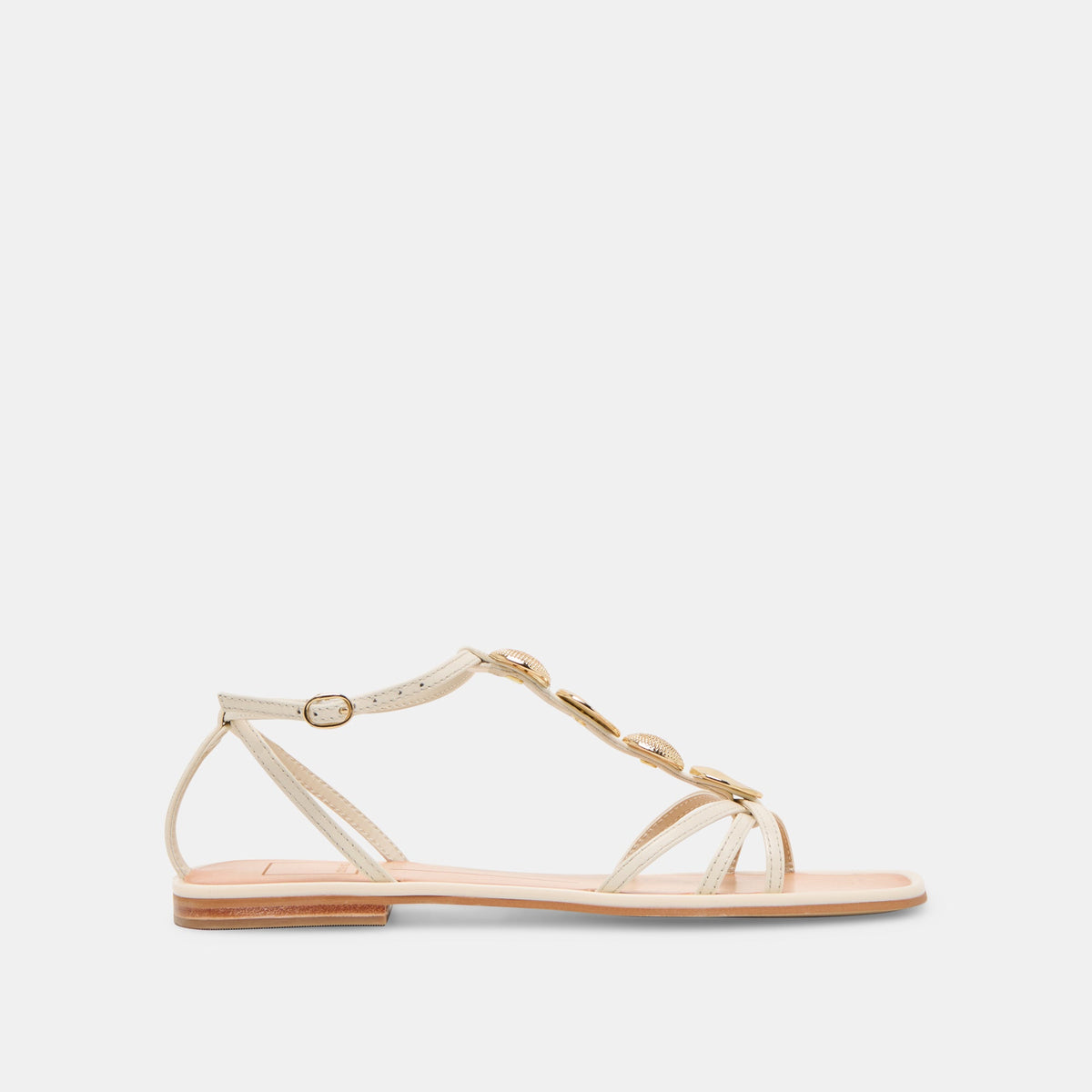 Faun Off White Leather Sandals | Dolce Vita