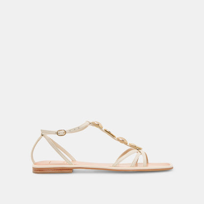 Faun Off White Leather Sandals | Dolce Vita