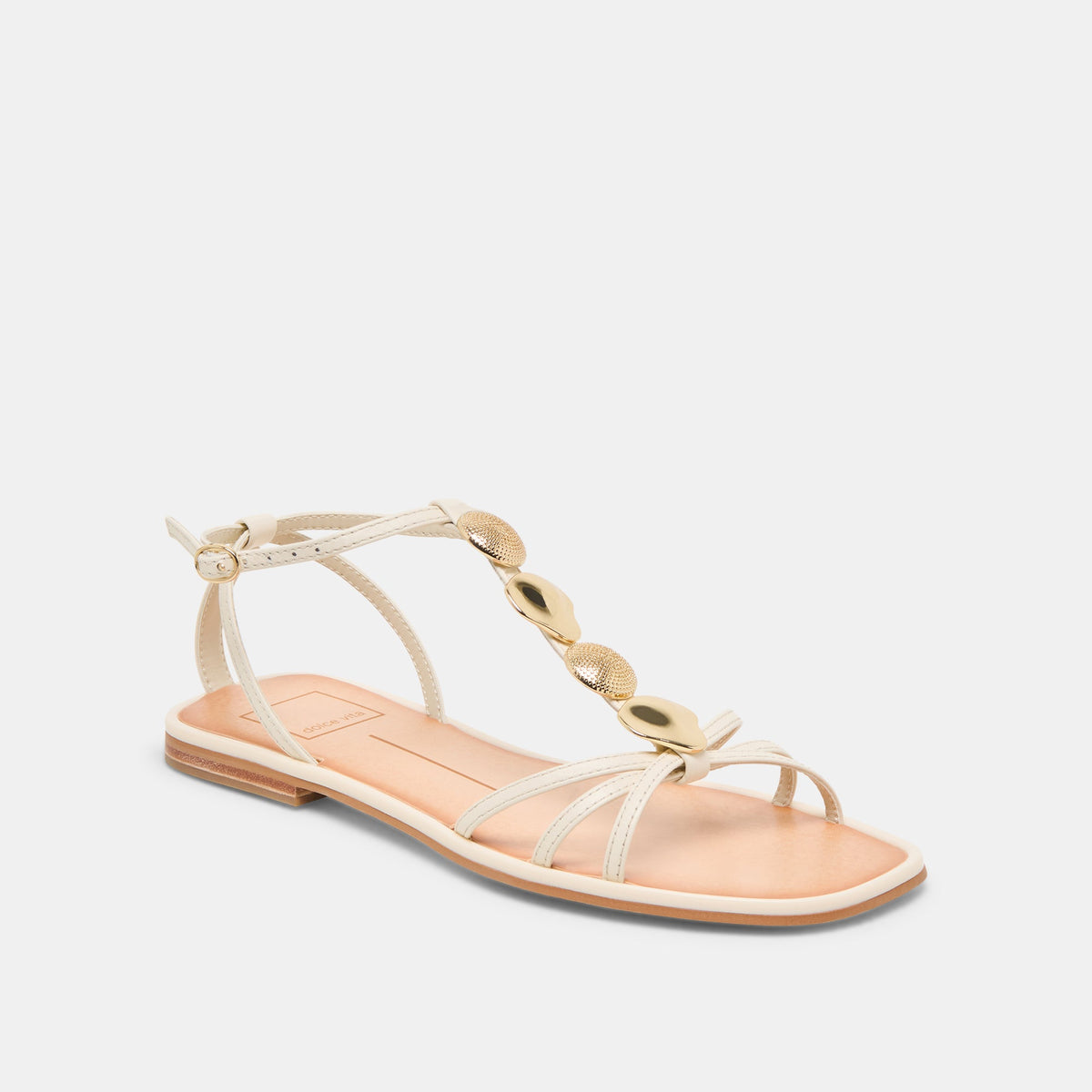 Faun Off White Leather Sandals | Dolce Vita